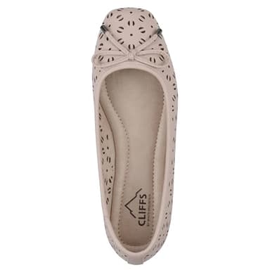CLIFFS BY WHITE MOUNTAIN Women's Bessa Cushioned Ballet Flat, Pale Pink/Burnished Smooth, 6 M - Image 6