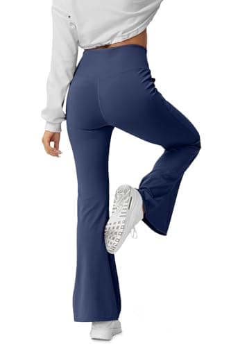 HEGALY Women's Flare Yoga Pants - Crossover Flare Leggings Buttery Soft High Waisted Workout Casual Bootcut Pants - Image 5