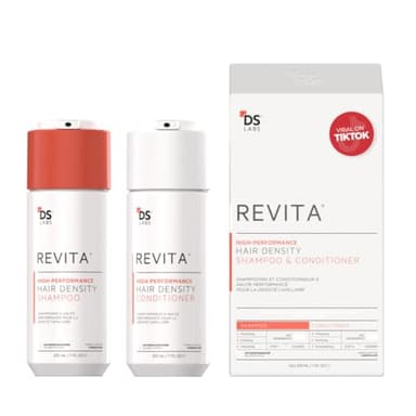 DS Labs Revita Shampoo and Conditioner – High-Performance Hair Density Shampoo & Conditioner, Volumizing & Thickening, Fuller, Healthier-Looking Hair, Sulfate & Silicone Free, For Men & Women, 205mL - Image 1