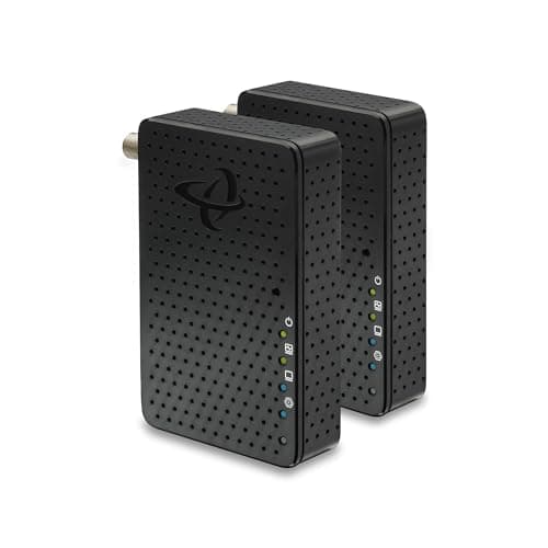 Hitron HTEM5 MoCA 2.5 Adapter Kit (2-Pack) | 2.5Gbps Ethernet Over Coax | Multi-Gig Wired Backhaul for Mesh WiFi, Streaming & Gaming | Includes 2 Adapters, Coax & Ethernet Cables - Image 1