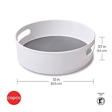 Copco Non-Skid Storage Turntable, 12-Inch, Gray - Image 2
