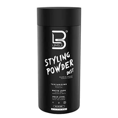 L3 Level 3 Styling Powder - Natural Look Mens Powder - Easy to Apply with No Oil or Greasy Residue (Large - 60 Grams) - Image 1