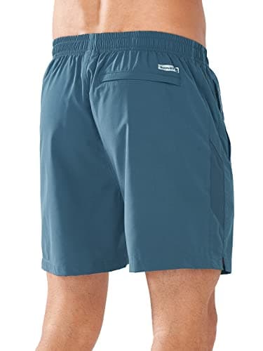 NORTHYARD Men's Running Athletic Shorts 5"/ 7"/ 9" Workout Gym Short Tennis Quick Dry Active Sport Hiking Basketball-5'' Greyblue-M - Image 3