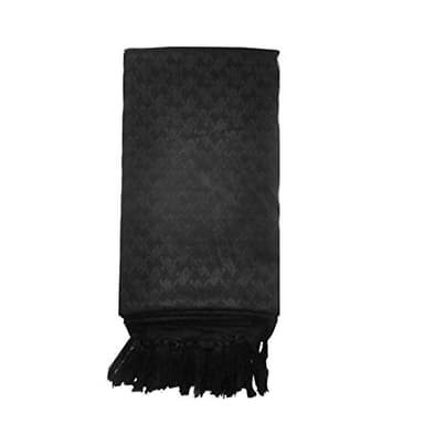 Explore Land Cotton Shemagh Keffiyeh Tactical Desert Scarf Neck Head Wrap with Tassel for Men Women (Black, One Size) - Image 4