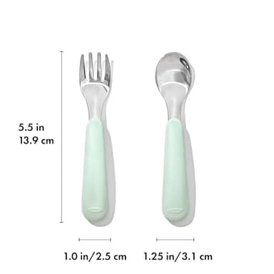 OXO Tot Fork and Spoon Set - Opal - Image 6