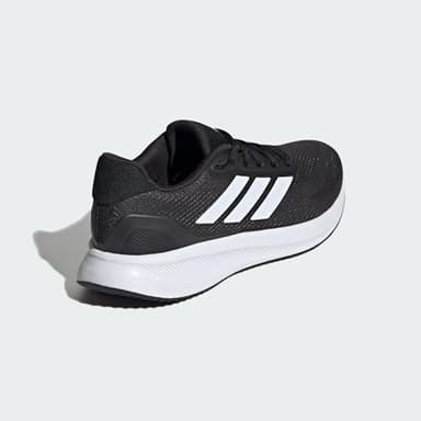 adidas Men's Run Falcon 5, Black/White/Black, 9.5 - Image 6