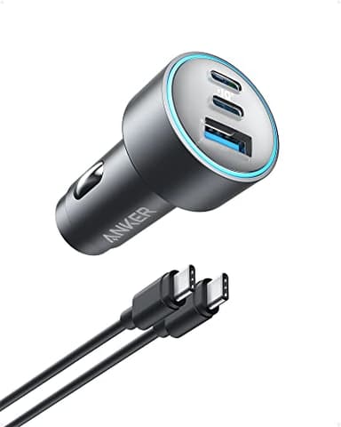 Anker USB-C Car Charger, iPhone 17 Car Charger, 67W 3-Port Compact Fast Charger, 535 Car Adapter with PIQ 3.0 for iPhone 17/16/15/14 Series, Galaxy S25/24/23, MacBook, iPad, and More (Cable Included) - Image 1