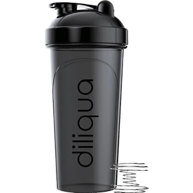 diliqua 6 PACK, Shaker Bottles for Protein Mixes | BPA-Free & Dishwasher Safe | 6 Large 24 oz protein shaker bottle | Shaker Cups for protein shakes | Blender Shaker Bottle Pack - Image 2