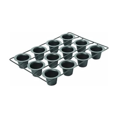 Chicago Metallic 26121 Professional 12-Cup Non-Stick Mini-Popover Pan, 16-Inch-by-10.75-Inch - Image 1