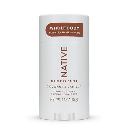 Native Whole Body Deodorant Stick Contains Naturally Derived Ingredients, Deodorant for Men and Women | 72 Hour Odor Protection, Aluminum Free with Coconut Oil and Shea Butter | Coconut & Vanilla - Image 1