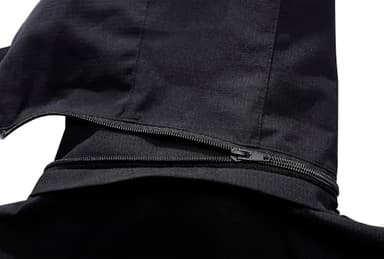 Women's Waterproof Raincoat Lightweight Rain Jacket Detachable Hood Travel Outdoor Black M - Image 6