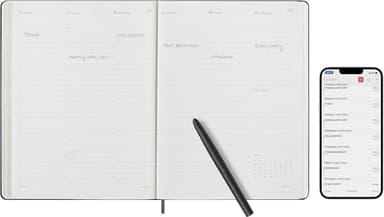 Moleskine 12 Month 2025 PRO Smart Weekly Vertical Planner, Hard Cover, XL (7.5" x 9.5") Black - Compatible with Moleskine Pen+ (Sold Separately) & App - Image 7