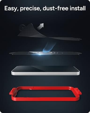 ZAGG Glass Elite Privacy Screen Protector for iPhone 16 Pro Max - 2-Way Privacy Filter, Ultra-Strong Tempered Glass, 5X Stronger, InvisibleShield, Smudge-Free, Easy Install, Recycled Content - Image 9