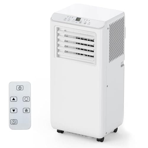 Portable Air Conditioners 10,000 BTU, Quiet Operation with Remote Control, Cools Rooms Up to 450 Sq. Ft, Portable AC Unit for Office Dorm Rooms, White - Image 1