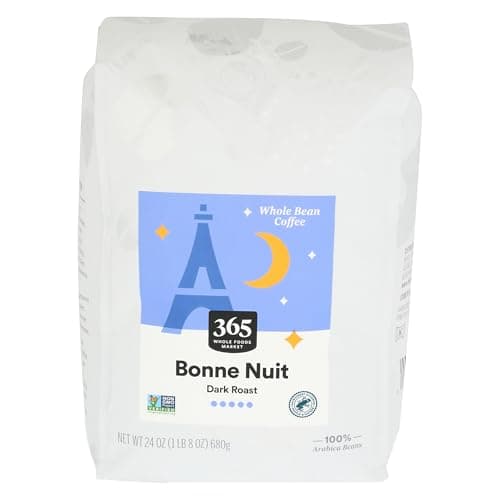 365 by Whole Foods Market, Bonne Nuit Whole Bean Coffee, Dark Roast, 24 Ounce - Image 1