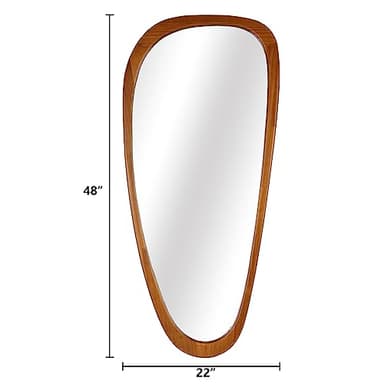 WallBeyond Asymmetrical Mirror, Irregular Mirror Full Length, Boho Wall Mirrors Decorative for Bedroom Living Room Entryway Hall, Mid Century Modern Decor 48" H x 22" W - Image 2