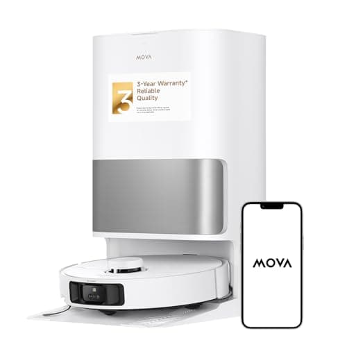 Mova P10 Pro Ultra Robot Vacuum and Mop 13,000Pa Suction, 140°F Hot Water Auto Mop Washing & Drying, Dual Spinning Extenable Mop,10.5mm Lifting for Carpet, 360°Obstacle Avoidance, App Control - Image 1