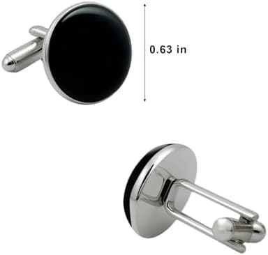 Black Cufflinks For Men Unique French Shirt Cuff Links Mens Groom Gifts From Bride Gift Box Packing For Father Husband Business Wedding Shirts - Image 6