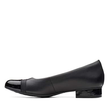Clarks womens Juliet Monte Pump, Black Leather/Synthetic, 8.5 Wide US - Image 6