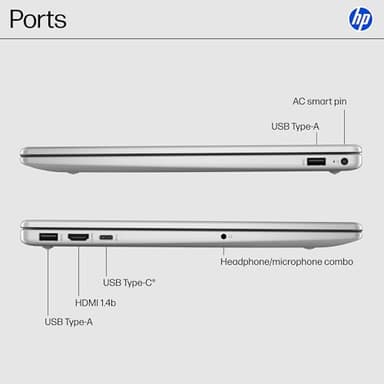 HP 15.6 inch Laptop, HD Touchscreen Display, AMD Ryzen 3 7320U, 8 GB RAM, 256 GB SSD, AMD Radeon Graphics, Windows 11 Home, Natural Silver, 15-fc0399nr - Image 8