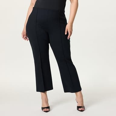 The Drop Women’s Kristy Ponte Kick Crop, Black, L - Image 5