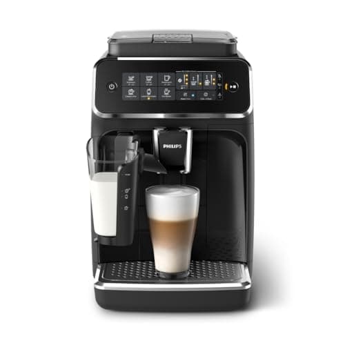 Philips 3200 Series Fully Automatic Espresso Machine, LatteGo Milk Frother, 5 Coffee Varieties, Intuitive Touch Display, 100% Ceramic Grinder, AquaClean Filter, My Coffee Choice, Black (EP3241/54) - Image 1