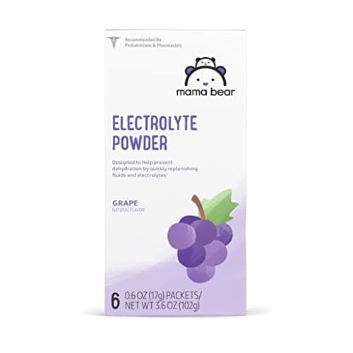 Amazon Brand - Mama Bear Electrolyte Powder Packets 0.6oz, Grape, 6 Count - Image 1