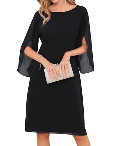 GRACE KARIN Elegant Women Dresses Summer 2024 Formal Dresses Black 12 - Image 1