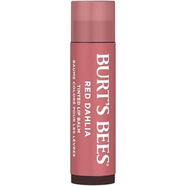 Burt's Bees Lip Tint Balm with Long Lasting 2 in 1 Duo Tinted Balm Formula, Color Infused with Deeply Hydrating Shea Butter for a Natural Looking Buildable Finish, Fiery Red Dahlia (2-Pack) - Image 2