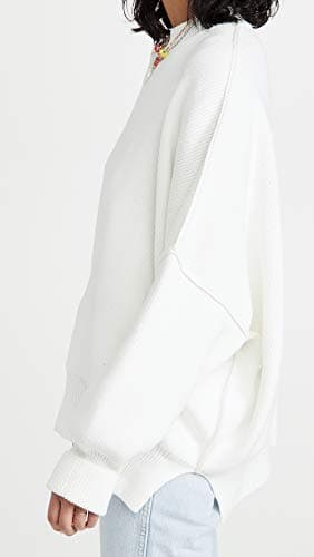 Free People Women's Easy Street Tunic, Painted White, L - Image 4