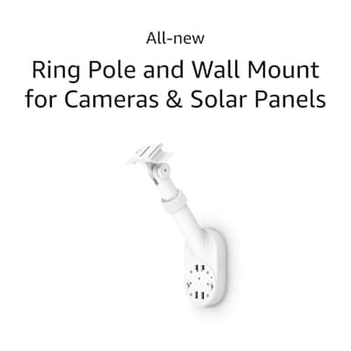 All-New Ring Pole and Wall Mount for Cameras and Solar Panels, White - Image 7