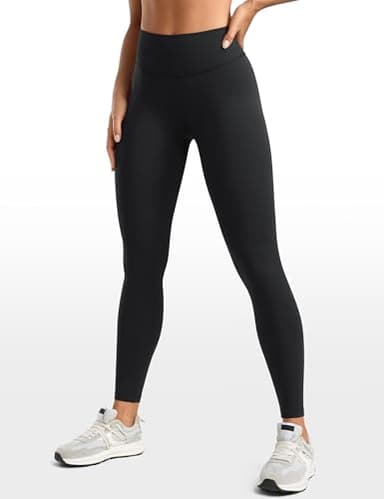 INGIA Womens High Waisted No Front Seam Lounge Yoga Legging 25" Workout Tummy Control Gym Yoga Pants Black Small - Image 3