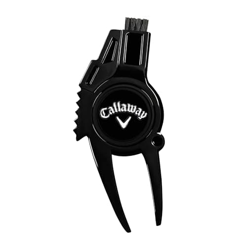 Callaway 4-in-1 Golf Divot Repair Tool, Black Chrome - Image 1
