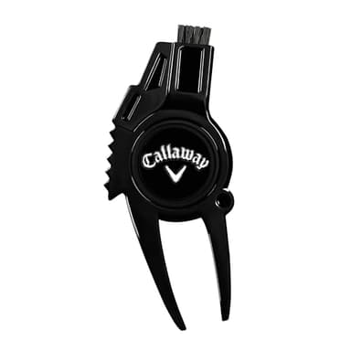 Callaway 4-in-1 Golf Divot Repair Tool, Black Chrome - Image 1