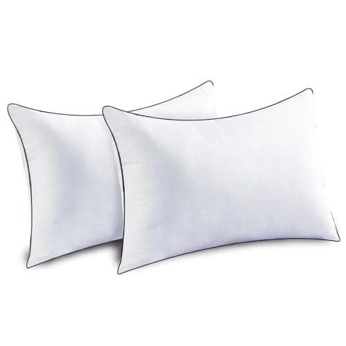 JOLLYVOGUE Bed Pillows Standard Size Set of 2, Cooling and Supportive Full Pillow 2 Pack for Side and Back Sleepers, Down Alternative Hotel Collection Sleeping Pillows, 26x20 Inches - Image 1