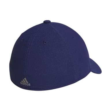 adidas Men's Release 3 Structured Stretch Fit Cap, Dark Blue/Grey/White, Small-Medium - Image 4