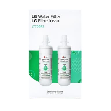 LG LT700P2 6-Month / 200 Gallon Refrigerator Replacement Water Filter, 2 Count (Pack of 1), White - Image 9