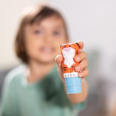 Melissa & Doug Sticker Wow!™ 24-Page Activity Pad and Sticker Stamper, 300 Stickers, Arts and Crafts Fidget Toy Collectible Character – Tiger - for Kids Ages 3+ - FSC Certified - Image 9