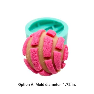 Concha Bread Silicone Mold for Candle Making, Resin Art, Soap Crafting, Clay Pottery, and Baking - Artisan Design, Easy Clean (Concha Mold A) - Image 3