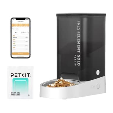 PETKIT Automatic Cat Feeder, 2.4G WiFi Automatic Dog Feeder, App Control Pet Food Dispenser with Triple Fresh-Lock System, Up to 10 Meals Per Day, Schedule Feeding, Food Shortage Alert, 3L Capacity - Image 1