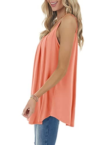 Geifa Summer Camisole for Women Spaghetti Strap Tanks Flattering Plus Size 2XL - Image 4