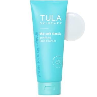 TULA Skin Care Cult Classic Purifying Face Cleanser - Supersize, Gentle and Effective Face Wash, Makeup Remover, Nourishing and Hydrating, 6.7 oz. - Image 1