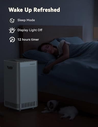 Nuwave Whole House Air Purifiers, Oxypure Smart Air Purifier with 5 Stage Tower Structure Air Filter, Air Quality & Odor Sensors, Sleep Mode for Bedroom, Remove 99.99% of Dust, Smoke, Pollen, Allergen - Image 8