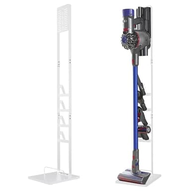 OUTBROS Vacuum Stand, Metal Storage Bracket Compatible with Dyson V15 V12 V11 V10 V8 Series Handheld Cordless Vacuum Cleaners and Accessories, Stable Attachments Organizer, White - Image 1