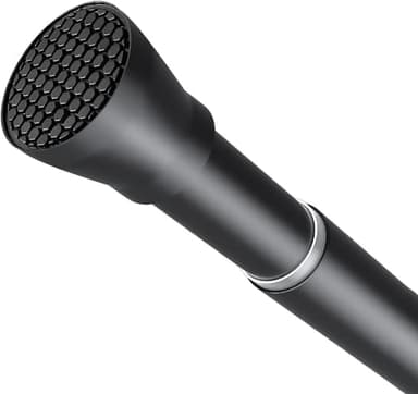 Shower Curtain Rod Black Tension Rod 45 to 77 Inch Spring Curtain Rod Shower rod Non Slip shower curtain rod 1pcs for Windows No Drilling Adjustable Tension Rods of Curtain Window Closet Kitchen - Image 1