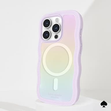 kate spade new york iPhone 15 Pro Case, Compatible with MagSafe - Wavy Iridescent - Image 6