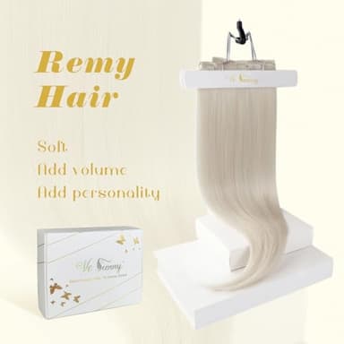 Ve Sunny Clip in Human Hair Extensions Blonde Clip in Hair Extensions, Real Hair Extensions Clip in Human Hair, Long Straight Hair Extensions Clip ins 24inch 7pcs 120g - Image 5