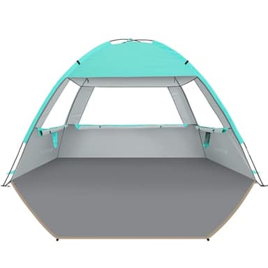 Venustas Beach Tent Sun Shelter for 3/4-5/6-7/8-10 Person, UPF 50+ UV Protection Beach Canopy, Lightweight and Easy Setup Cabana, Portable Beach Shade Tent - Image 1