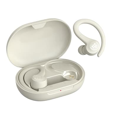 JLab Go Sport+ Wireless Workout Earbuds Featuring C3 Clear Calling, Secure Earhook Sport Design, 35+ Hour Bluetooth Playtime, and 3 EQ Sound Settings (Sand) - Image 7