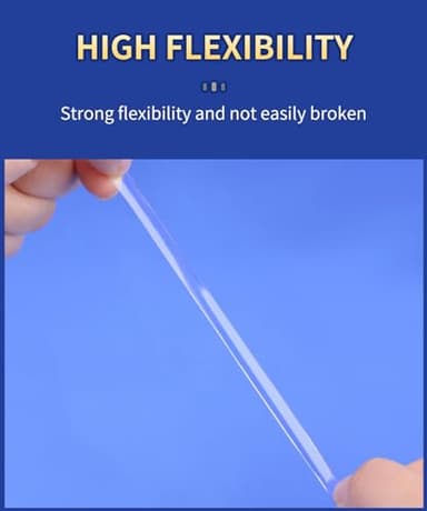 PHIXBEAR Large Mounting Putty No Residue, Double Sided Tape Glue Adhesive Dots Clear Museum Sticky Tack, Picture Hanging Strips Fixed Posters Decor Art Craft Party, 0.39 x 0.78 in (252 Pcs) - Image 5